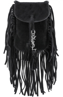Замшевая сумка Toy Anita с бахромой Saint Laurent