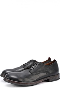 Кожаные дерби с круглым мысом Moma