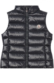 Пуховый жилет с нашивкой Moncler Enfant