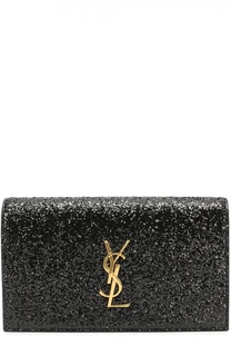 Клатч Monogram с глиттером Saint Laurent