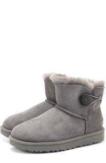 Замшевые полусапоги с пуговицей UGG Australia