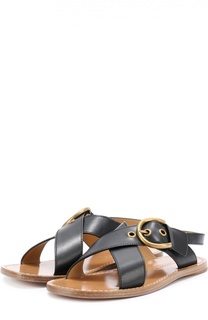 Сандалии из натуральной кожи с пряжкой Marc Jacobs