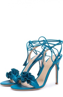 Кожаные босоножки с декором Gianvito Rossi