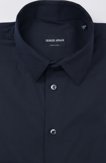 Хлопковая сорочка с воротником кент Giorgio Armani
