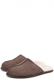 Замшевые домашние туфли с внутренней меховой отделкой UGG Australia