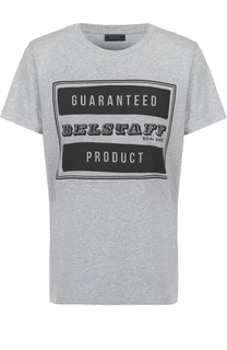 Хлопковая футболка с контрастным принтом Belstaff