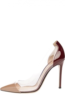 Лаковые туфли Plexi на шпильке Gianvito Rossi