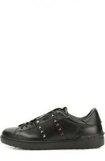 Кожаные кеды Rockstud Untitled Valentino