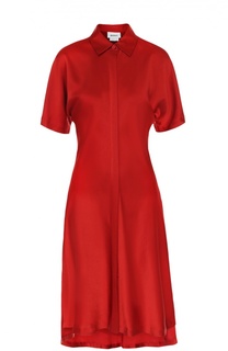 Приталенное платье-рубашка с укороченным рукавом DKNY