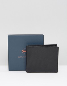 Черный кожаный бумажник Paul Costelloe - Черный