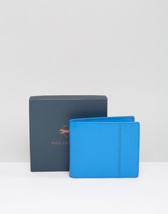Бирюзовый кожаный бумажник Paul Costelloe - Синий
