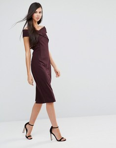 Платье с открытыми плечами Finders Keepers Be Still - Фиолетовый