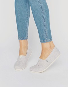 Светлые шерстяные туфли TOMS - Серый