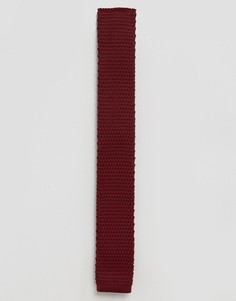 Бордовый вязаный галстук Feraud - Красный