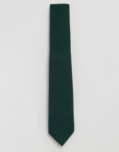 Фактурный полушерстяной галстук цвета хаки Feraud - Зеленый