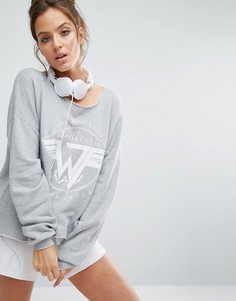 Махровый свитшот Wildfox On Tour - Серый