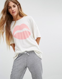 Футболка с блестящим принтом Wildfox - Мульти