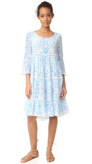 Платье с оборками голубой Misummer Athena Procopiou