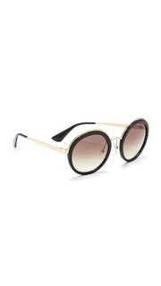 Круглые солнцезащитные очки Prada