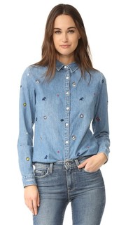 Рубашка на пуговицах с вышивкой Scotch & Soda/Maison Scotch