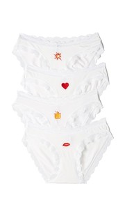 Emoji Red Hot Box трусиков Pack Cheek Frills