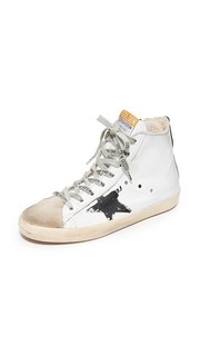 Белые кроссовки Francy с флагом Golden Goose