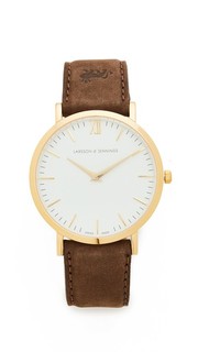 Lugano Leather Strap Watch Larsson & Jennings