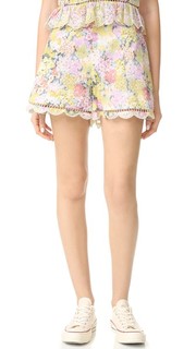 Valour Hydrangea Flare Shorts Zimmermann
