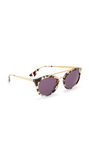 Круглые солнцезащитные очки-авиаторы Prada