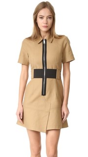 Платье с короткими рукавами сафари со шнуровкой Alexander Wang