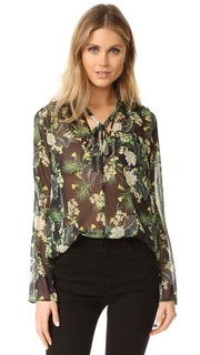 Блуза с цветочным Abby Marissa Webb