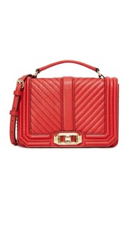 Стеганая сумка через плечо с шевронами Rebecca Minkoff