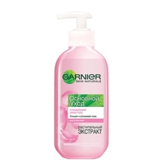 GARNIER Крем-гель для умывания очищающий для сухой и чувствительной кожи ОСНОВНОЙ УХОД 200 мл