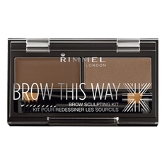 RIMMEL Тени для бровей Brow This Way № 002 средне-коричневый