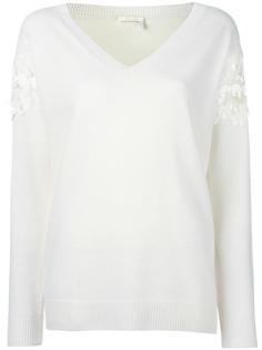 джемпер с гипюровыми вставками Chloé