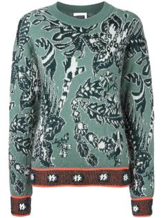 жаккардовый джемпер с узором Chloé