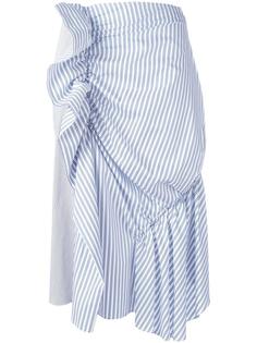 gathered striped skirt J.W.Anderson
