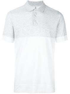 two-tone polo shirt Brunello Cucinelli