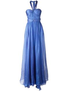 halterneck flared gown Maria Lucia Hohan