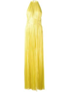 sleeveless belted gown Maria Lucia Hohan