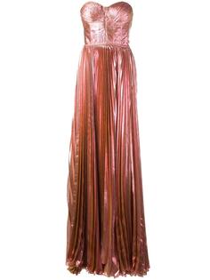bustier pleated gown Maria Lucia Hohan