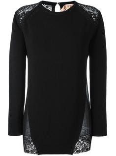 lace detailing jumper Nº21