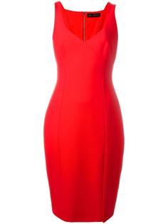 classic fitted V-neck dress Versace