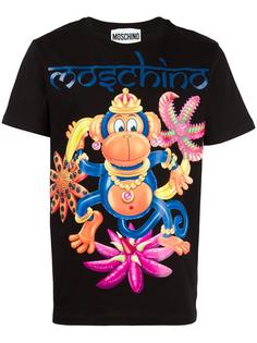 футболка с принтом Monkey Moschino