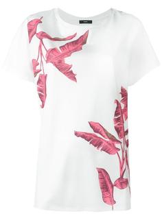 футболка с принтом растения Diesel