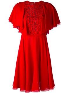 расклешенное платье с отделкой макраме Giambattista Valli