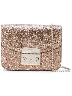 сумка через плечо с отделкой мелкими блестками Furla