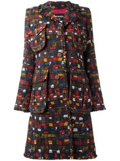 woven bouclé coat Chanel Vintage