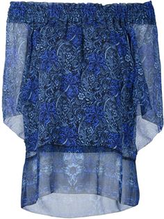 printed off-shoulder blouse Elie Tahari
