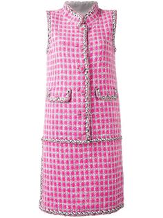 tweed sleeveless dress Chanel Vintage